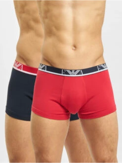 Emporio Armani Herren Boxershorts 2 Pack Red/Blue Marine In Rot