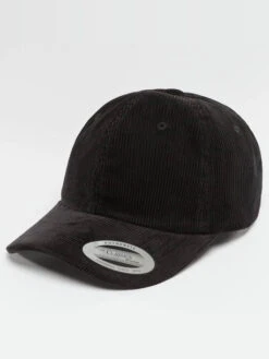 Flexfit Snapback Cap Low Profile Corduroy Dad In Schwarz