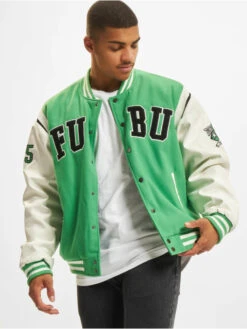 FUBU Herren College Jacke College Fake In Grün