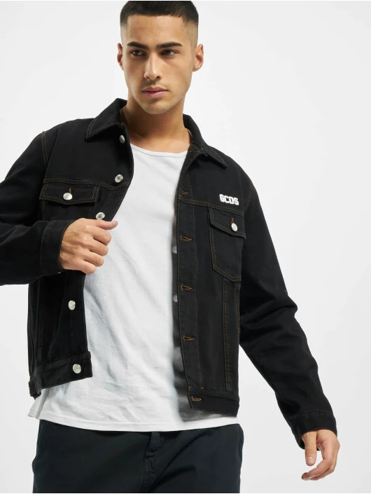 Herren Jeansjacken Chest Logo in schwarz GCDS Herren Jeansjacken Chest Logo In Schwarz -Modisches Herrenbekleidungs Geschäft gcds jeansjacken schwarz 795708