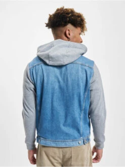 Jack & Jones Herren Jeansjacken Jean Hooded In Blau -Modisches Herrenbekleidungs Geschäft jack jones jeansjacken blau 965431 1
