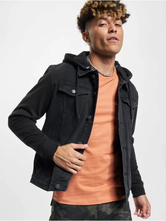 Herren Jeansjacken Jean Hooded in schwarz Jack & Jones Herren Jeansjacken Jean Hooded In Schwarz -Modisches Herrenbekleidungs Geschäft jack jones jeansjacken schwarz 965435