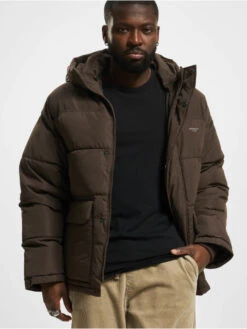 Jack & Jones Herren Puffer Jacket Sence In Braun