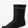 Jack & Jones Herren Socken JacBasic Logo 5 Pack Tennis In Schwarz -Modisches Herrenbekleidungs Geschäft jack jones socken schwarz 805451