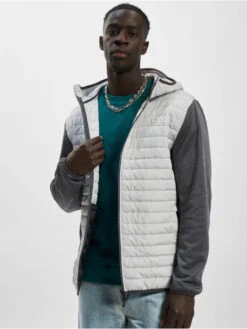 Jack & Jones Herren Winterjacke Multi Quilted In Grau