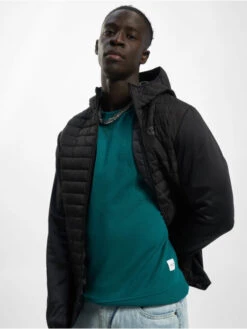 Jack & Jones Herren Winterjacke Multi Quilted In Schwarz