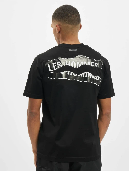 Herren T-Shirt Broken in schwarz Les Hommes Herren T-Shirt Broken In Schwarz -Modisches Herrenbekleidungs Geschäft les hommes t shirt schwarz 793355 1