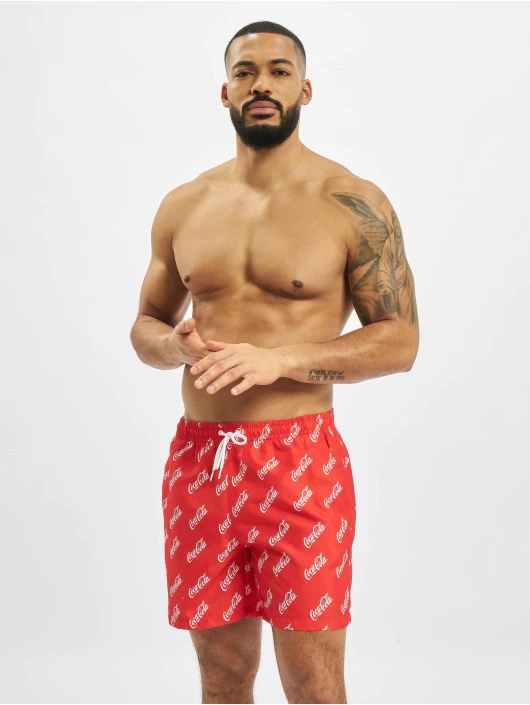 Herren Badeshorts Coca Cola Logo All Over Print in rot Herren Badeshorts Coca Cola Logo All Over Print In Rot -Modisches Herrenbekleidungs Geschäft merchcode badeshorts rot 750510