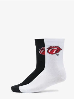 Herren Socken Rolling Stones Tongue In Schwarz