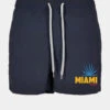 Mister Tee Herren Badeshorts Miami Beach In Blau -Modisches Herrenbekleidungs Geschäft mister tee badeshorts blau 947699