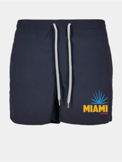 Mister Tee Herren Badeshorts Miami Beach In Blau