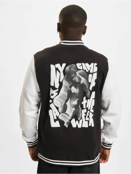 Herren College Jacke Baller College in schwarz Mister Tee Herren College Jacke Baller College In Schwarz -Modisches Herrenbekleidungs Geschäft mister tee college jacke schwarz 898507 1