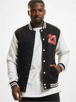 Mister Tee Herren College Jacke Ballin 23 In Schwarz