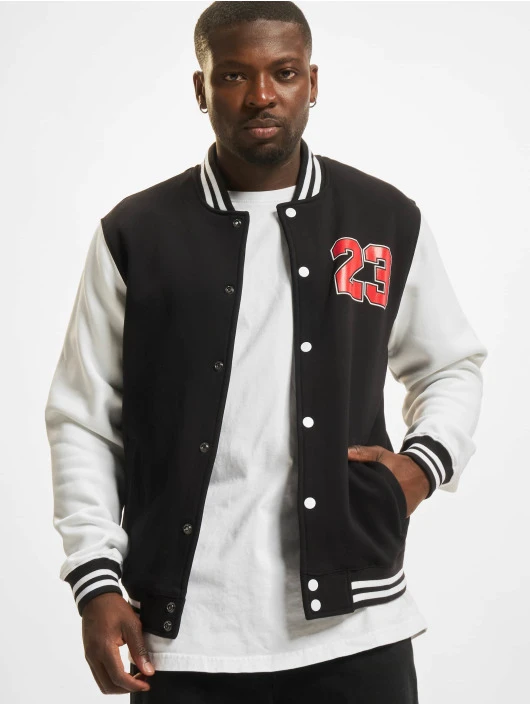 Herren College Jacke Ballin 23 in schwarz Mister Tee Herren College Jacke Ballin 23 In Schwarz -Modisches Herrenbekleidungs Geschäft mister tee college jacke schwarz 898545