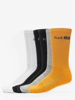 Mister Tee Socken Fuck Off 6-Pack In Schwarz