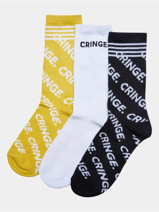 Herren Socken Cringe 3-Pack in schwarz Mister Tee Herren Socken Cringe 3-Pack In Schwarz -Modisches Herrenbekleidungs Geschäft mister tee socken schwarz 923293