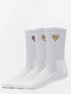 Mister Tee Socken Heart Embroidery 3 Pack In Weiß