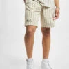 NEW ERA Herren Shorts Pinstripe In Beige