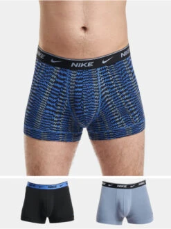 Nike Herren Boxershorts Everyday Cotton Stretch In Blau