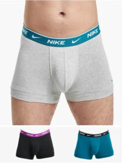 Nike Herren Boxershorts Everyday Cotton Stretch In Grau