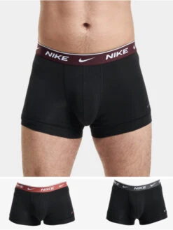 Nike Herren Boxershorts Everyday Cotton Stretch In Schwarz