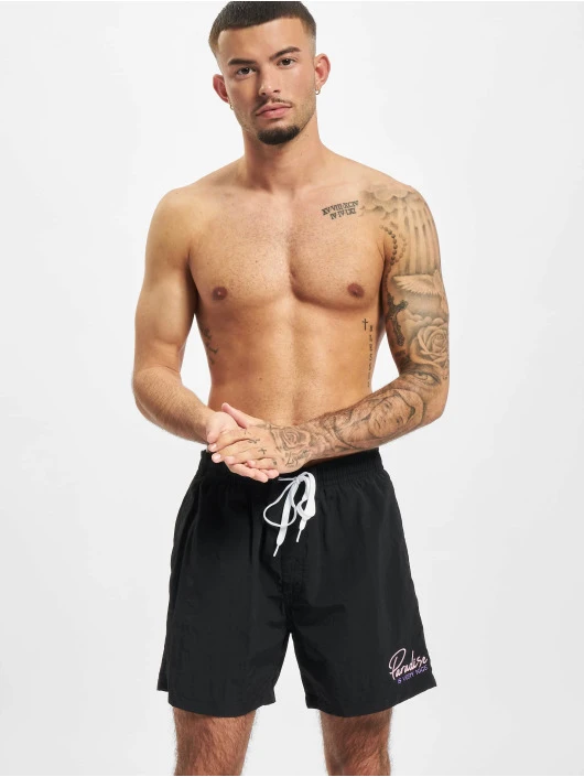 Herren Badeshorts Paradise Is Very Nice in schwarz Herren Badeshorts Paradise Is Very Nice In Schwarz -Modisches Herrenbekleidungs Geschäft on vacation badeshorts schwarz 846453