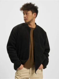 Only & Sons Herren Bomberjacke Sawyer Fleece In Schwarz