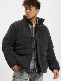 Only & Sons Herren Puffer Jacket Cash Corduroy In Grau
