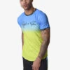 Herren T-Shirt Gradient In Blau 2 Herren T-Shirt Gradient In Blau -Modisches Herrenbekleidungs Geschäft project x paris t shirt blau 824292