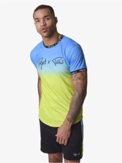 Herren T-Shirt Gradient In Blau