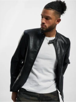 Redefined Rebel Herren Lederjacke Chris In Schwarz