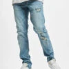 Redefined Rebel Herren Slim Fit Jeans RRStockholm Destroy In Blau -Modisches Herrenbekleidungs Geschäft redefined rebel slim fit jeans blau 911113