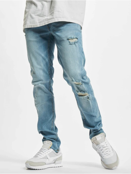 Herren Slim Fit Jeans RRStockholm Destroy in blau Redefined Rebel Herren Slim Fit Jeans RRStockholm Destroy In Blau -Modisches Herrenbekleidungs Geschäft redefined rebel slim fit jeans blau 911113