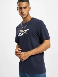 Reebok Herren T-Shirt TE Vector Logo In Blau