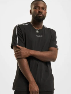 Reebok Herren T-Shirt TE Piping In Schwarz