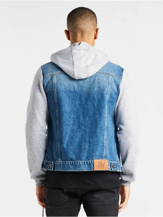 Herren Jeansjacken Hooded in blau Herren Jeansjacken Hooded In Blau -Modisches Herrenbekleidungs Geschäft sik silk jeansjacken blau 882385 1