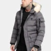 Herren Parka Expedition In Grau -Modisches Herrenbekleidungs Geschäft sik silk parka grau 956959