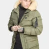 Herren Parka Expedition Parka In Khaki -Modisches Herrenbekleidungs Geschäft sik silk parka khaki 956985