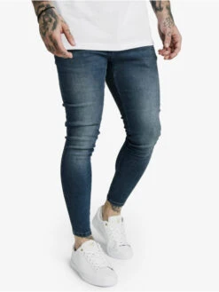 Herren Skinny Jeans Skinny In Blau