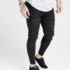 Herren Skinny Jeans Distresed In Schwarz 1 Herren Skinny Jeans Distresed In Schwarz -Modisches Herrenbekleidungs Geschäft sik silk skinny jeans schwarz 790411