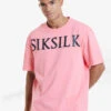 Herren T-Shirt Drop Shoulder Relaxed Fit In Pink -Modisches Herrenbekleidungs Geschäft sik silk t shirt pink 844540