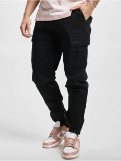 SIXTH JUNE Herren Cargohose Fitted With Zipper In Schwarz