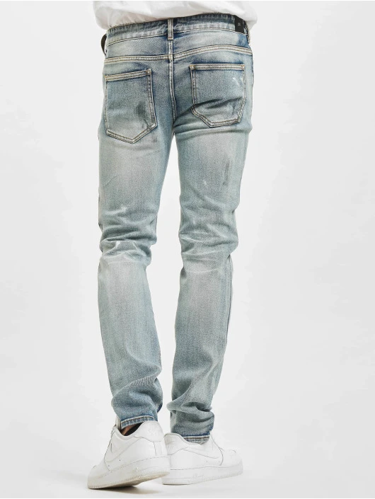 Herren Slim Fit Jeans Destroyed Washed in blau SIXTH JUNE Herren Slim Fit Jeans Destroyed Washed In Blau -Modisches Herrenbekleidungs Geschäft sixth june slim fit jeans blau 394699 1