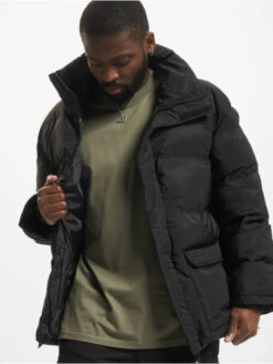 SIXTH JUNE Herren Winterjacke Long Oversize In Schwarz