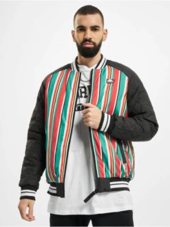 Southpole Herren College Jacke Stripe College In Bunt