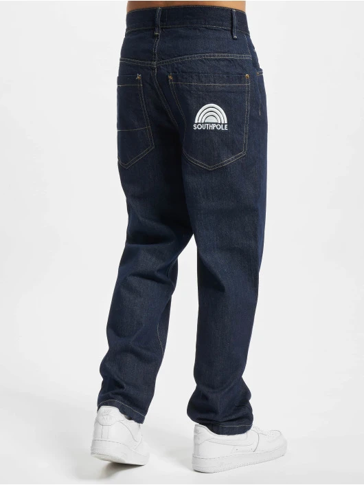 Herren Loose Fit Jeans 3D Embroidery in indigo Southpole Herren Loose Fit Jeans 3D Embroidery In Indigo -Modisches Herrenbekleidungs Geschäft southpole loose fit jeans indigo 861472 1