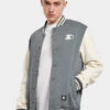 Starter Herren College Jacke College Fleece In Grau -Modisches Herrenbekleidungs Geschäft starter college jacke grau 958529