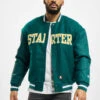 Starter Herren College Jacke Team Jacket In Grün 1 Starter Herren College Jacke Team Jacket In Grün -Modisches Herrenbekleidungs Geschäft starter college jacke gruen 801001