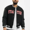 Starter Herren College Jacke Team College In Schwarz -Modisches Herrenbekleidungs Geschäft starter college jacke schwarz 800988