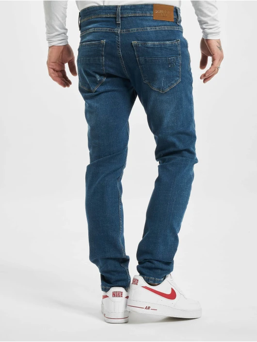 Herren Slim Fit Jeans Cotton in blau SUBLEVEL Herren Slim Fit Jeans Cotton In Blau -Modisches Herrenbekleidungs Geschäft sublevel slim fit jeans blau 806465 1